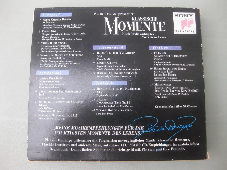 CD Placido Domingo präsentiert: Klassische Momente mit Begleitbuch - Bild 2 von 3