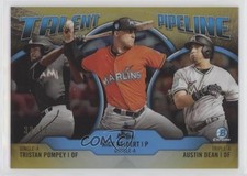 2019 Bowman Gold Refractor 33/50 Nick Neidert Austin Dean Tristan Pompey sh7