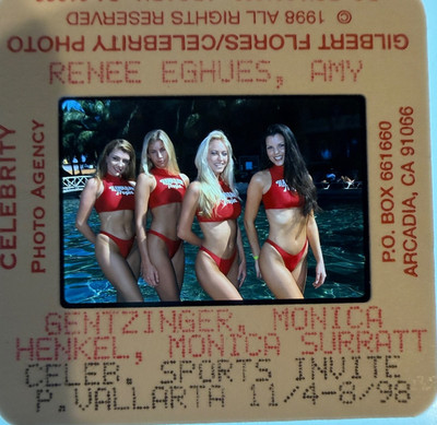 1998 HAWAIIAN TROPICS SWIMSUIT MODELS ORIG. Photo 35mm Slide Transparency #1088
