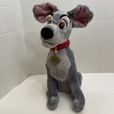 Disney Store Tramp Plush Lady and the Tramp 16  Stuffed Animal Dog