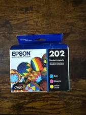 Epson 202 Standard Capacity Magenta Cyan Yellow Ink Set T202520-CP - Exp. 03/26