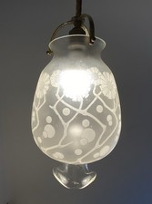 LAMPADA DA SOFFITTO ART NOUVEAU LIBERTY VETRO FLOREALE