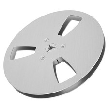 Silver 1/4 7 Inch Empty Tape Reel 3 Holes Wind Resistance Holes Open Reel S TO