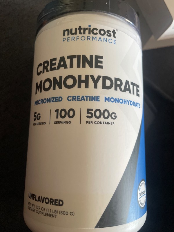 Nutricost Pure Creatine Monohydrate 500 Gram Powder