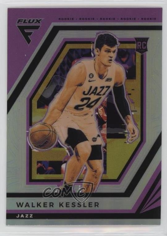 2022-23 Panini Flux Rookies Silver Prizm Walker Kessler #250 10z3