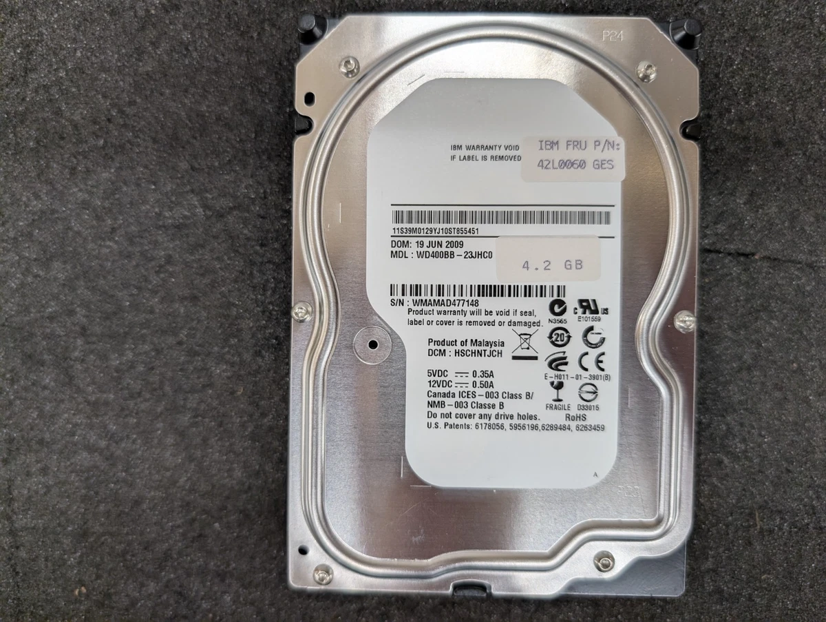 HARD DISK 41MB WESTERN DIGITAL WD WD93048-A 40MB HDD FESTPLATT IDE PATA
