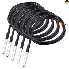 Aideepen 5 Stuck 1m Digitaler Edelstahl Temperatursensor, Wasserdicht