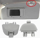 2 Pcs SKODA SEAT VW Passat Polo Gray Sun Visor For AUDI A6 C6 A7 A8 Clips Hook
