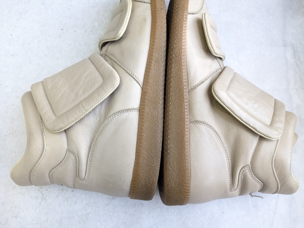 Maison Margiela Clinic Sneakers Beige Men 10 43 Leather High Tops