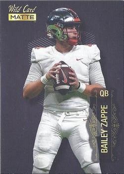 2022 Wild Card Matte #MB-5 Bailey Zappe Black
