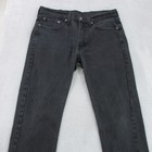 Levis 514 Straight Fit Jeans Mens W32 L30 Black