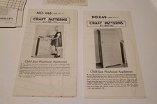 Craft Patterns Studio. Child Size Playhouse Appliances 1148 and 1149 New Unused
