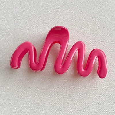 Casual Commuting Hair Clip Headwear Plastic Retro Simple Solid Color Trendy - Image 1 of 4