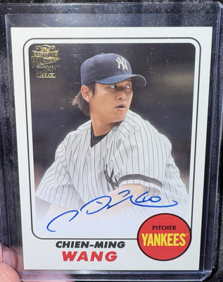 2024 Topps Archives 1968 Fan Favorites ON CARD Auto Chien-Ming Wang Yankees