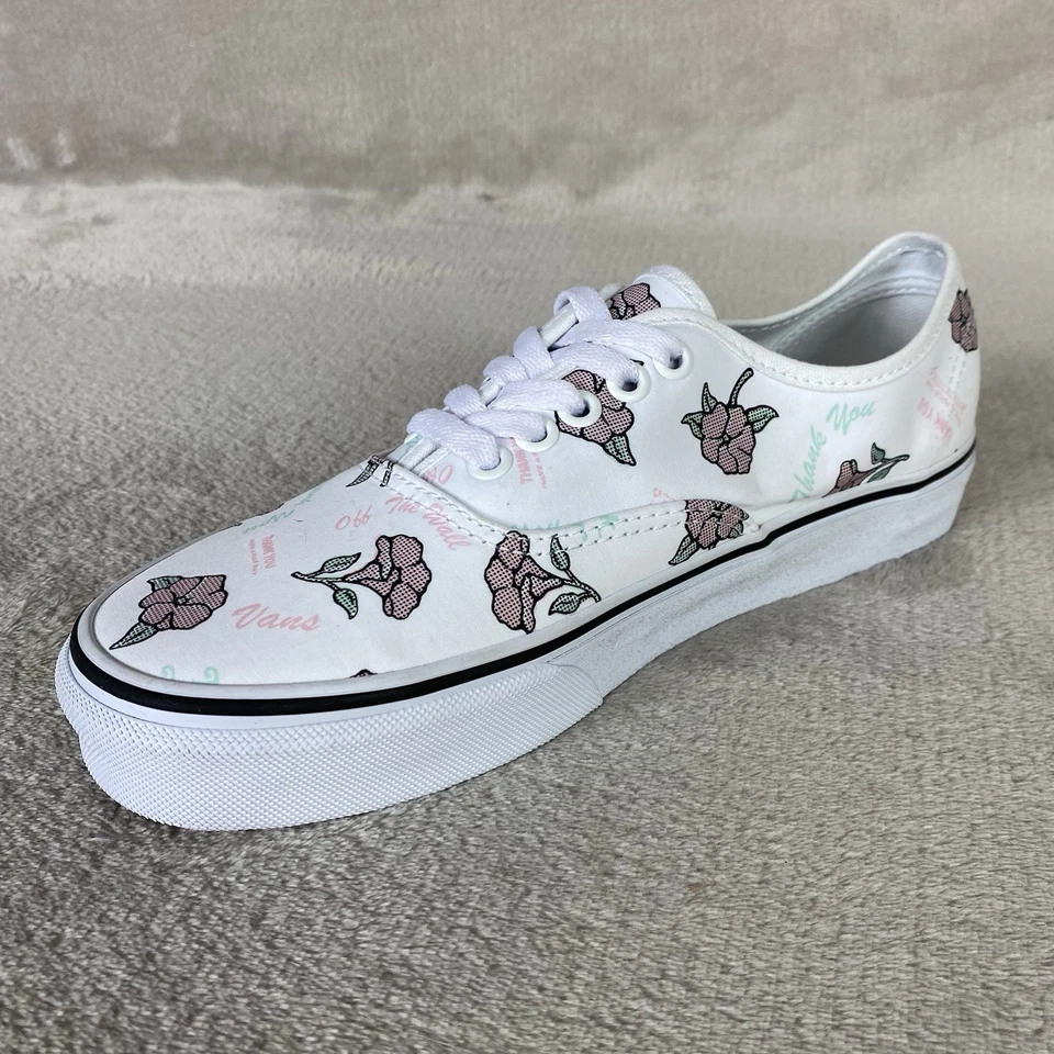Vans подлинный спасибо цветочный туфли женщин размер 8,5 холст коньков кроссовок новый - Изображение 4 из 4