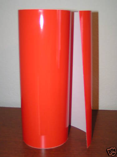 Tangerine Vinyl -12" width roll -Sign Decal Sheet -High Gloss -BY THE FOOT - Picture 1 of 1