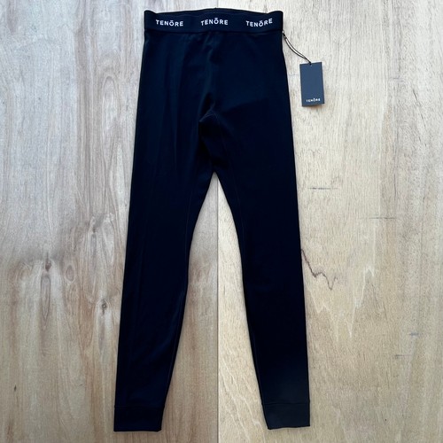 TENORE LOGO 7/8 LEGGINGS WOMEN’S sz S Black Low Rise Yoga Gym Leggings NWT