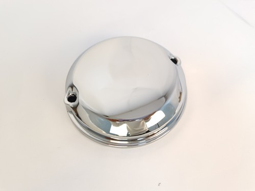 Chrome Metal 2-Hole Point Cover For Honda CB500K CB550K CB750K CB750A Hondamatic - Picture 4 of 5