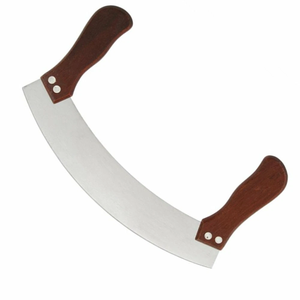 Mezzaluna Curved Chopping Knifes Wood Handle Stainless Steel Case of 24 units
Opens in a new window 