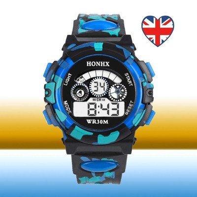 Outdoor Multifunktions wasserdichte Sport elektronische Uhren (blau)