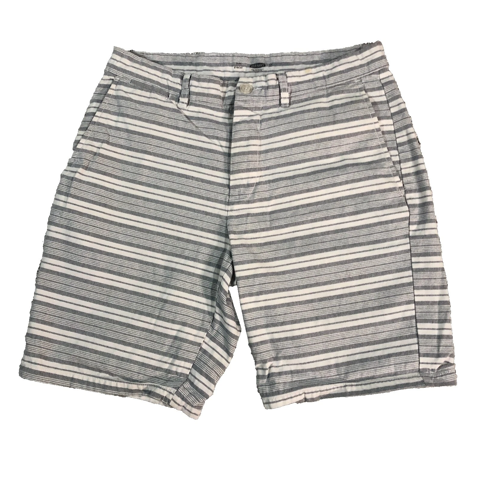 Pantalones cortos a rayas de algodón Old Navy para hombres