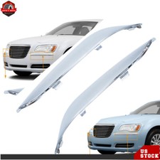 For Chrysler 300 2011 2012-2014 Front Bumper Molding Chrome Trim Set Lhrh 2pc For Chrysler 300 2011 2012-2014 Front Bumper Molding Chrome Trim Set Lhrh 2pc