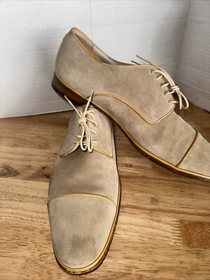 Dolce & Gabbana Tan Suede Dress Shoes Men