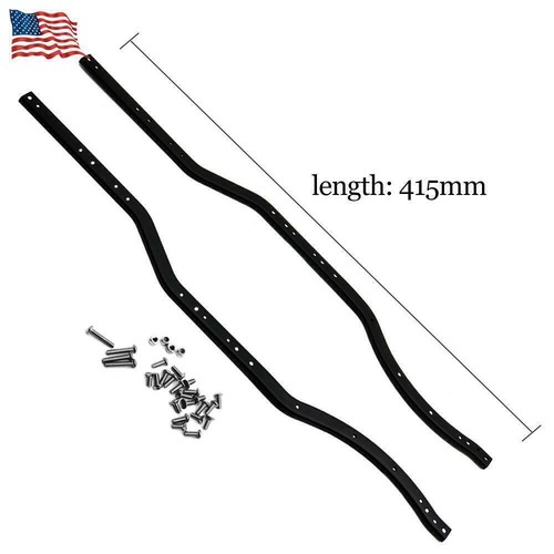 Stainless Steel Chassis Frame Rails Metal Beams For Axial SCX10 1:10 RC Crawler - 第 2/6 張圖片