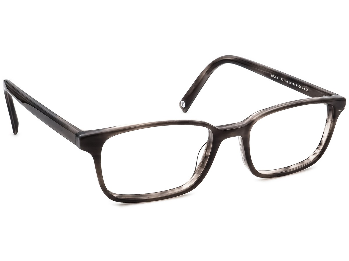 Warby Parker Eyeglasses Wilkie 150 Gray Marble Rectangular 