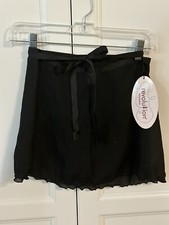 Revolution Black Wrap Dance Skirt Size Adult M/L