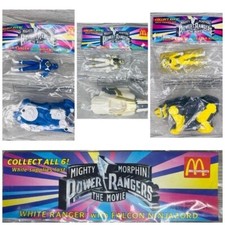 1995 McDonald's Mighty Morphin Power Rangers The Movie set of 3 figurines sealed