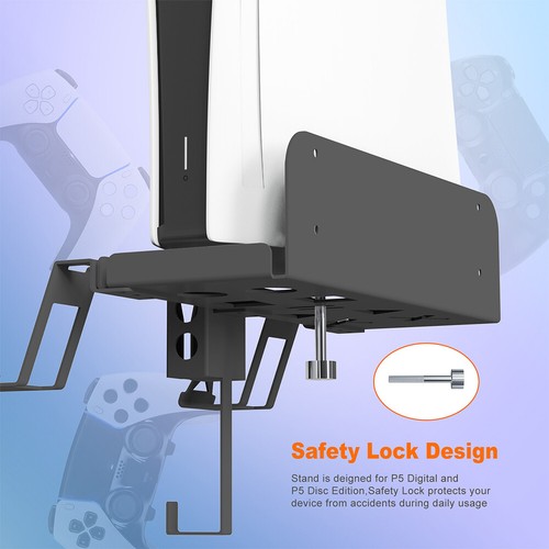 Wall Mount Floating Shelf Space Saving Holder Rack for PS Game Console/Headset - Picture 3 of 12