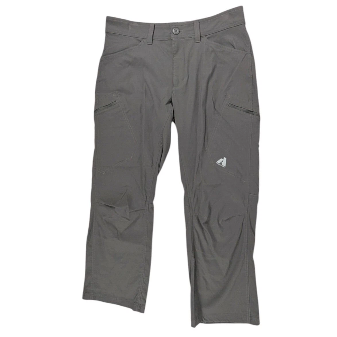 Eddie Bauer Men's First Ascent Cargo Pants Size 32x27 Gray Nylon Outdoor Hiking