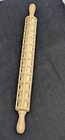 VINTAGE RAVIOLI PRESS ROLLING PIN 21" WOODEN 12 SLOT 5 ROW KITCHEN TOOL RUSTIC
