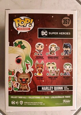 Funko Pop DC Super Heroes 357 HARLEY QUINN with Helper NEW Funko