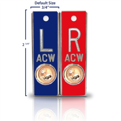 X-Ray Markers - Custom Initials, Positioning Beads - Left/Right