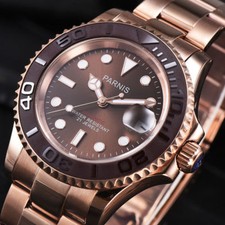 Luxus Parnis Herren 41mm Saphirglas 21 Steine Miyota Automatische Armbanduhren