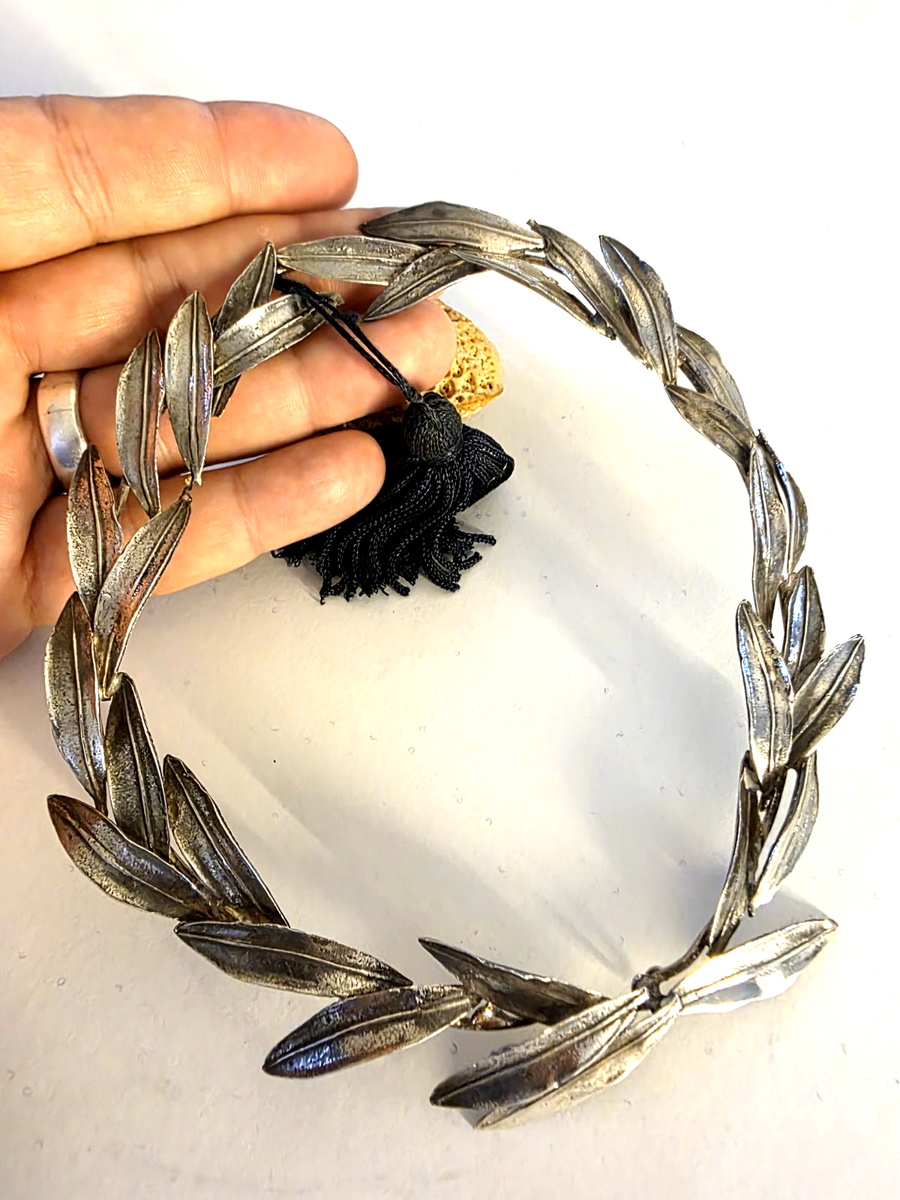 ILIAS LALAOUNIS STERLING SILVER 925 OLYMPIC GAMES OLIVE WREATH