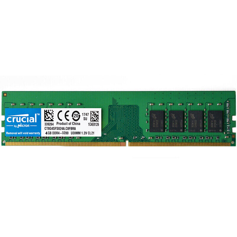 Buy Crucial DDR4 16GB 8GB 4GB 3200 PC4-25600 288pins Desktop