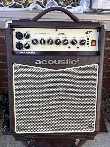 Amplificador de Guitarra Acústica Acústica A20 20W - Combo Amplificador con Coro y Reverb - Imagen 2 de 13