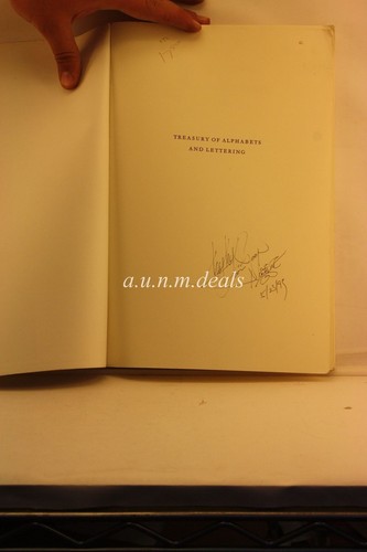 (Signed) Treasury of Alphabets and Lettering (Hardcover) by Jan Tschichold Book - Imagen 4 de 6