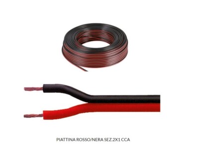 Electraline 10839 Cavo Hi-Fi 03VH-H Per Altoparlanti, Sezione 2x0.75mm, 50 Mt, N