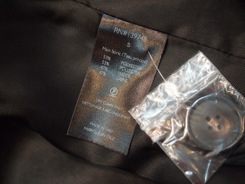 Chaquetón Pizarra y Piedra Daren Mezcla de Lana Camuflaje Doble Pecho Nuevo con Etiquetas Pequeño $498 - Imagen 5 de 9