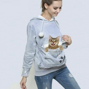 kangaroo cat moletom com capuz