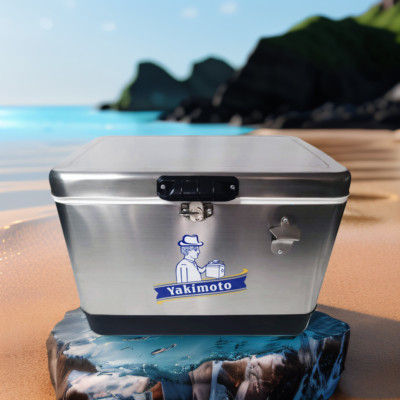 Yakimoto Cooler Box 54 qt, ice Bucket, Leak Proof, Heavy Duty, Ice Chest-NEW