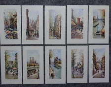 Vintage 10 Lucien Delarue Paris Lithograph Prints 11x6 Unframed 541 - 550 **READ