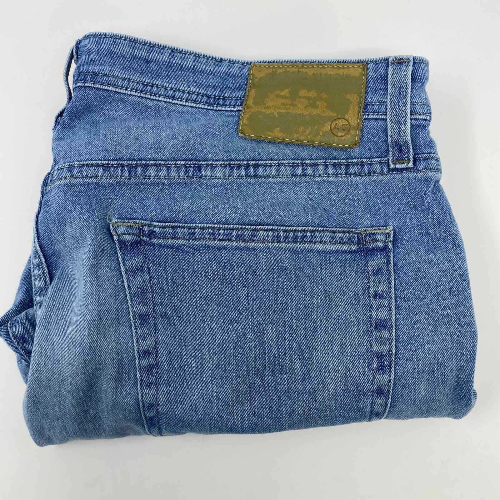 AG Adriano Goldschmied 38x26 "Tellis" Modern Slim Light Wash Blue Denim Jeans