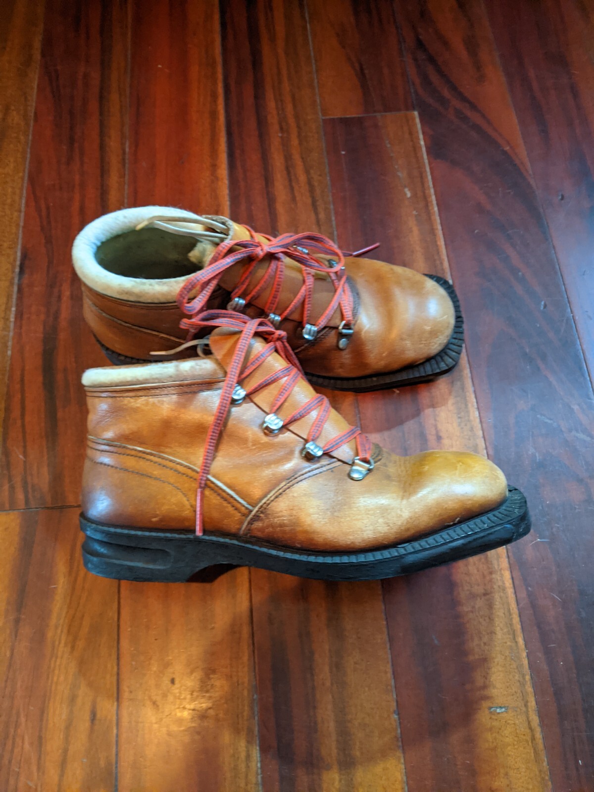 SALOMON Stivali da sci Alfa vintage in pelle 3 pin taglia 36