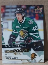 2018-19 Antonio Stranges Upper Deck CHL High Gloss Star Rookie Card #343 - 4/10
