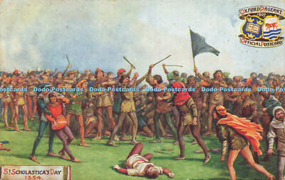 R583072 St Scholastica Day 1354 Oxford Pageant Tuck Oilette Ser II Postkarte 9517